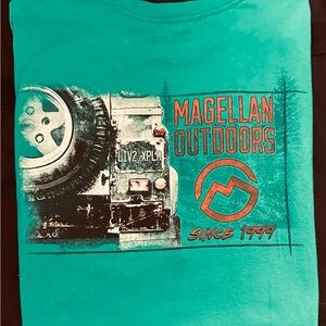Magellan Outdoors Teal Crew Neck Tee Men’s Size XL